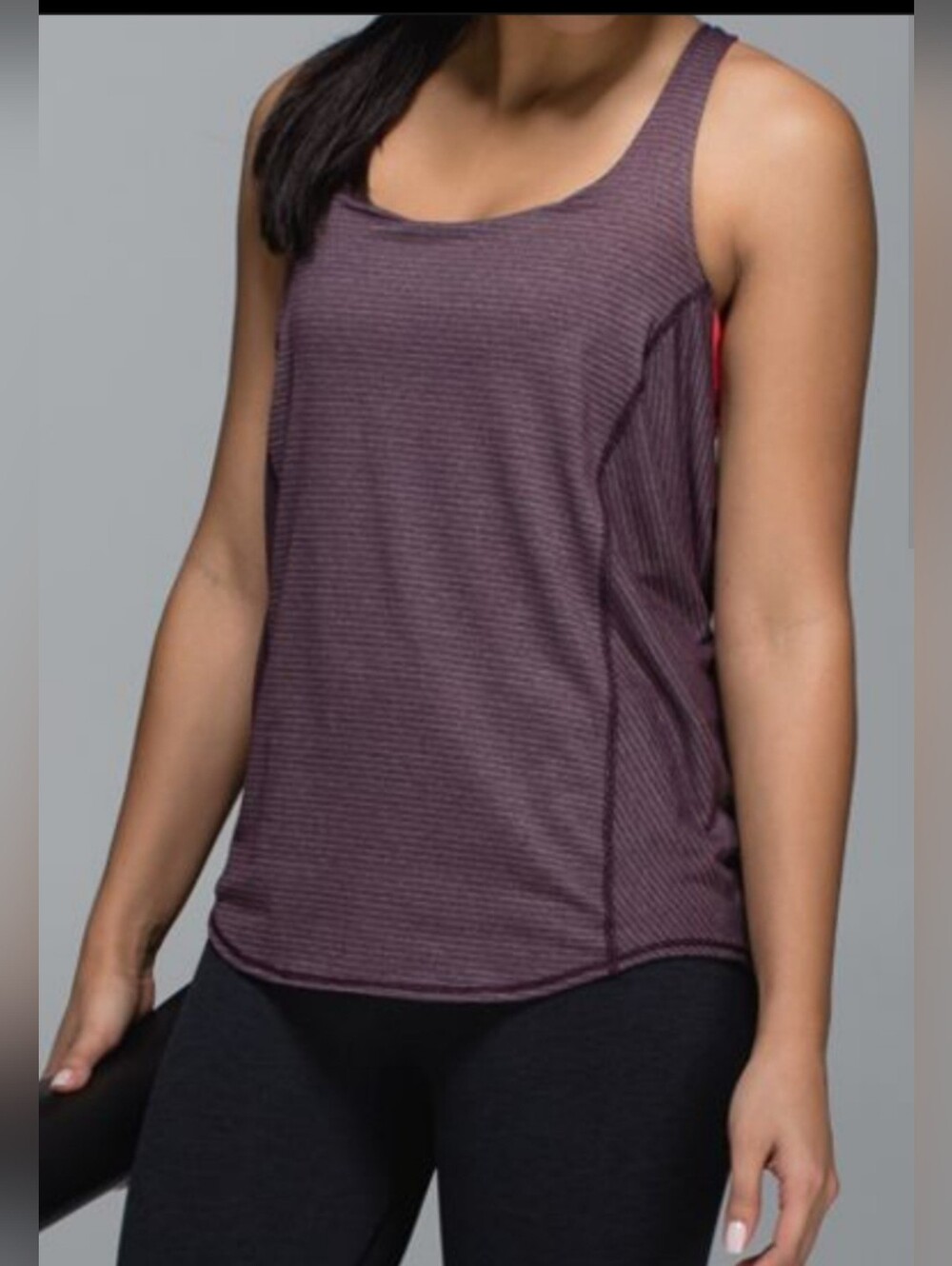 lululemon athletica Striped Plum Tank Top